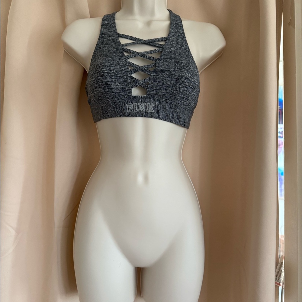 Victoria's Secret PINK Ultimate Gray Sports Bra